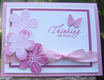 Eastern Blooms - stamped images on cardstock