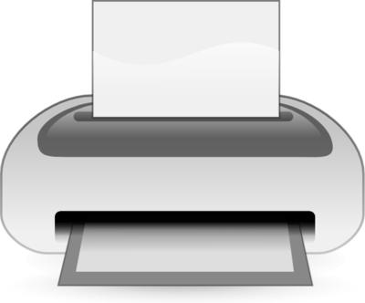 Clip Art Image of a Printer